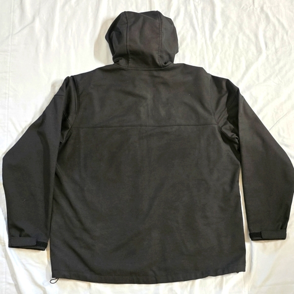 Columbia Men's Softshell Black Hooded Jacket Size Xl - Picture 2 of 8
